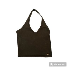 Black Hollister halter top